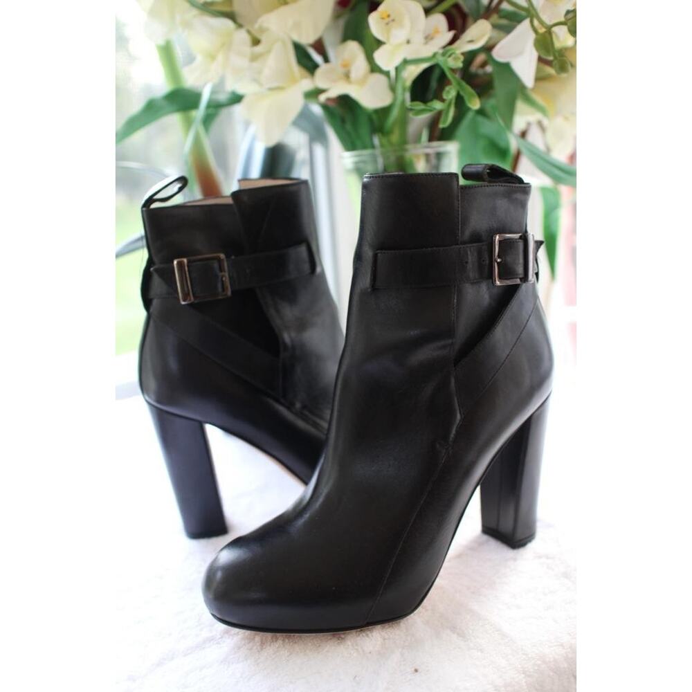 EMERSON FRY BUCKLE ANKLE BOOTS SIZE 37US 7 (BOT1400